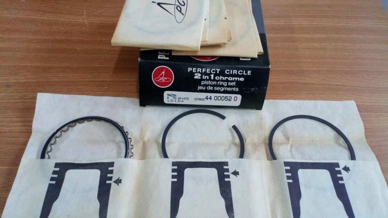 Piston Rings Set fits Mazda Luce 929 626 808 NA VB engines 78mm Bore 1.5x1.5x4 44000520 View Front