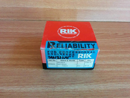 Piston Rings Set fits Mazda Luce 808 818 B1600 616 626 E1600 NA Engine 78mm Bore 44000540 View Front