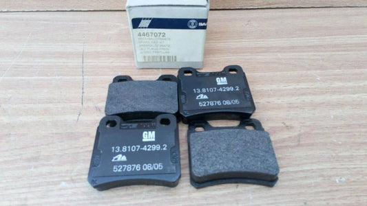 Brake Pads Rear Set fits Saab 900 4467072 Genuine View Front