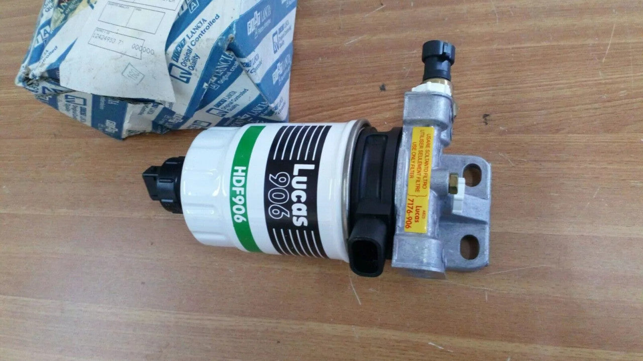 Fuel Filter with Base fits Fiat Palio Punto Siena Diesel 46409922 Genuine View Rear