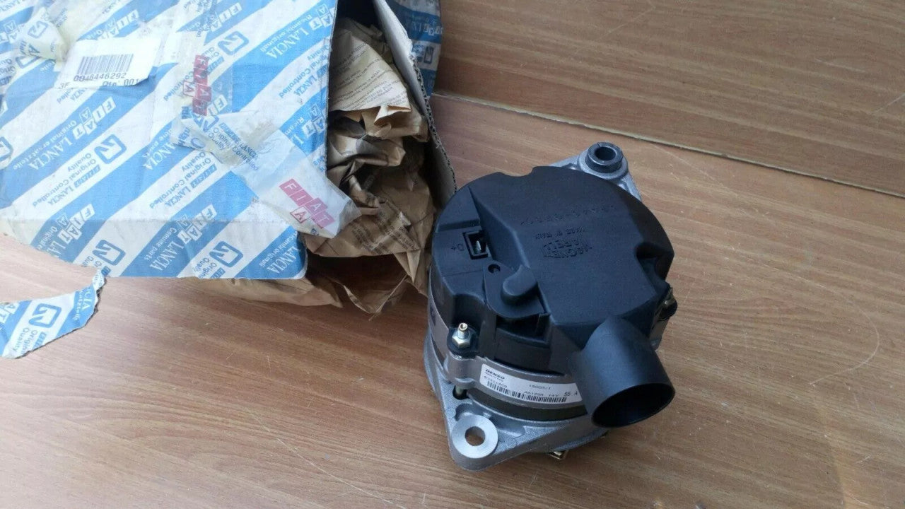 Alternator fits Fiat Elba Mille Uno Diesel Fiorino 46446292 Genuine View Close Up Front