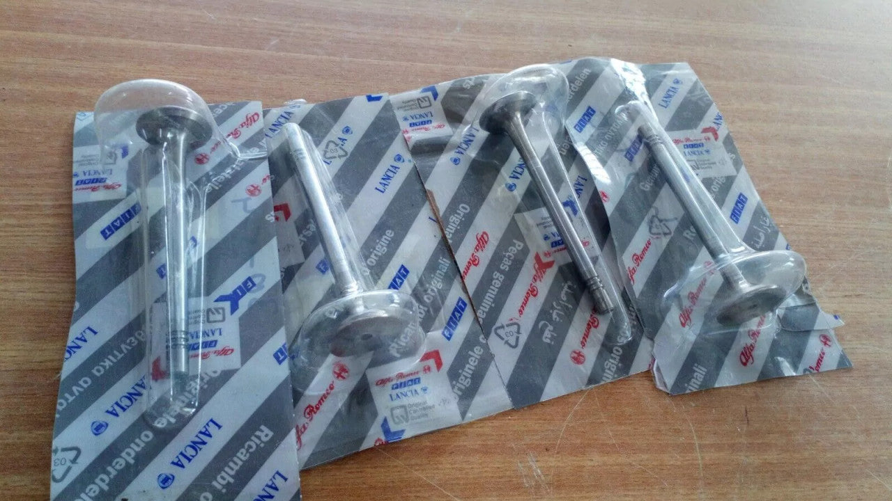 4x Exhaust Valves fits Fiat Palio Punto Siena Doblo Strada Diesel 46527856 View Front