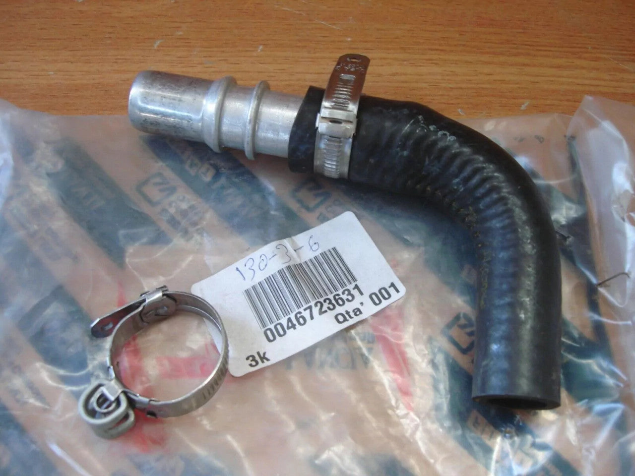 Heater Hose fits Fiat Ducato 46723631 Genuine View Front