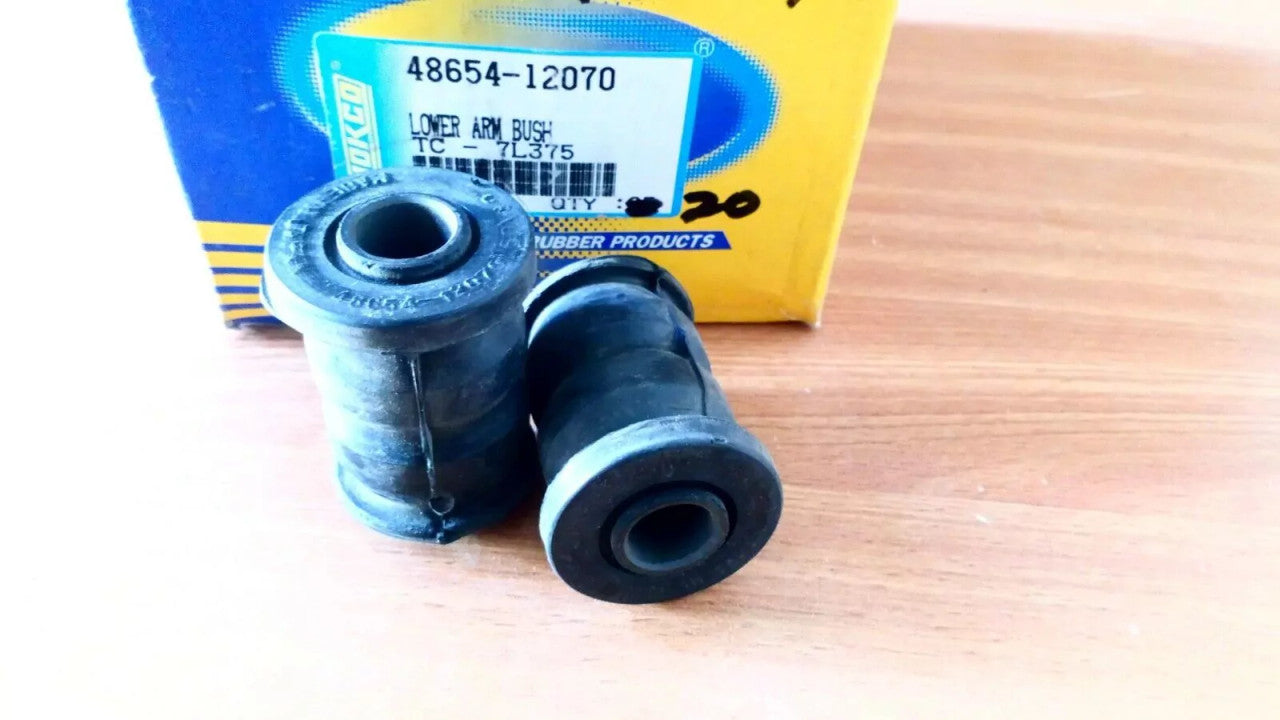 2x Control Arm Bush Lower fits Toyota Corolla AE CE 48654-12070 View Front