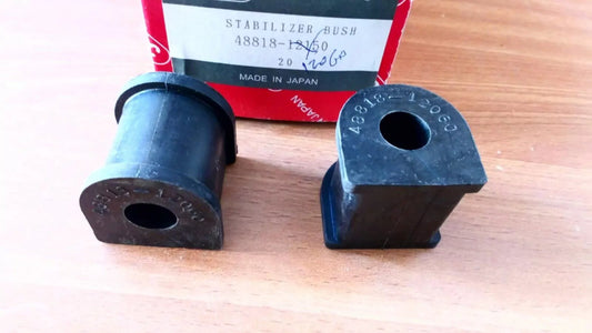 2x Stabilizer Sway Bar Bush Rear fits Toyota Corolla AE91 AE92 48818-12060 View Front