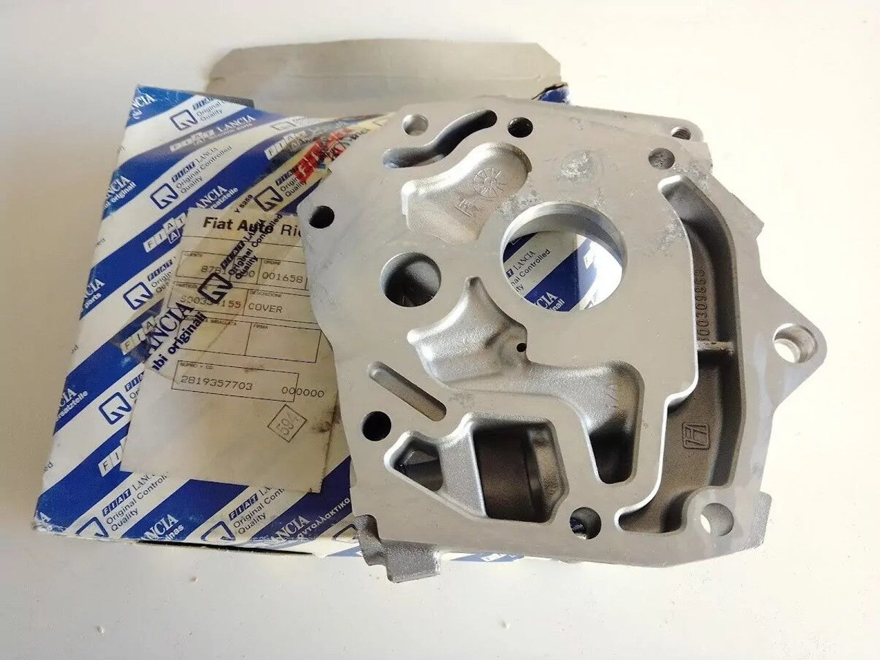 Crankcase Side Cover fits Fiat Ducato 500334155 Genuine View Front