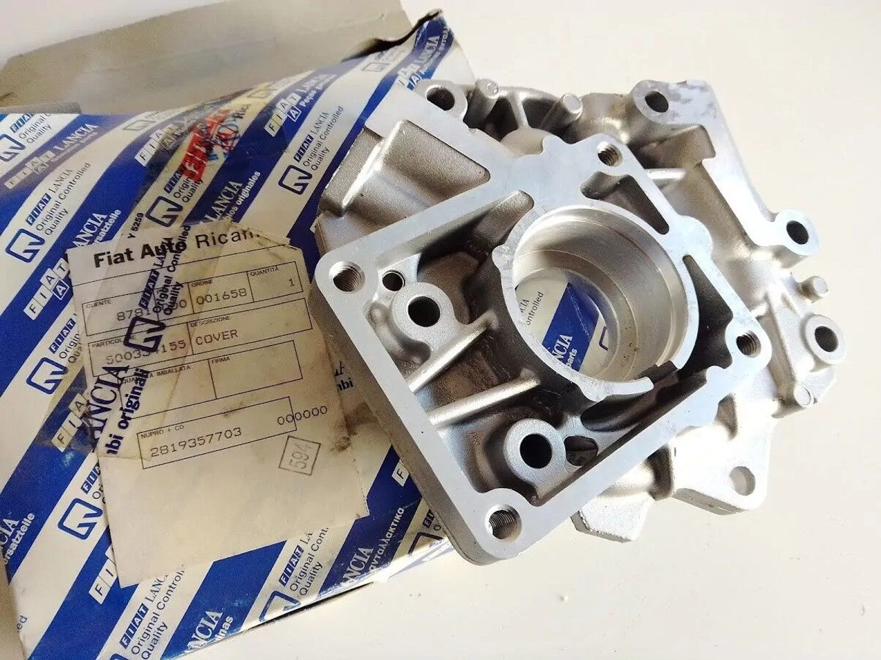 Crankcase Side Cover fits Fiat Ducato 500334155 Genuine View Rear