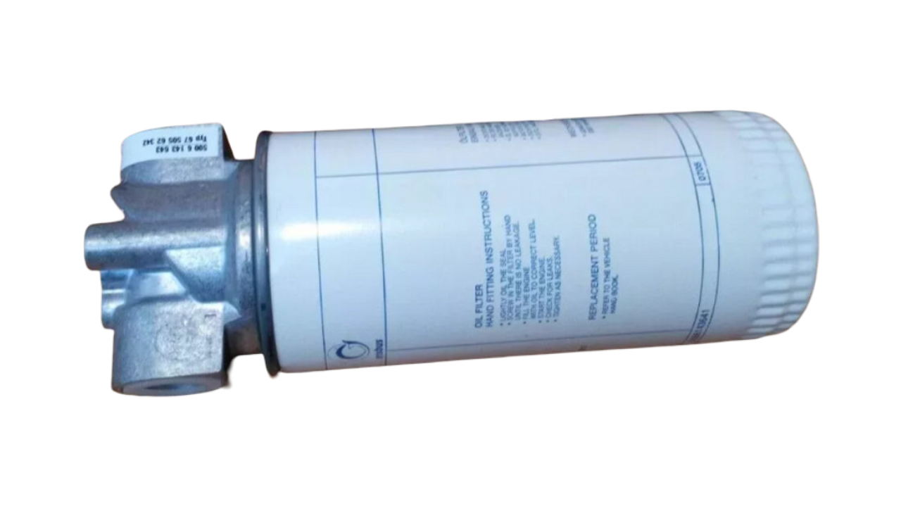 Oil Filter Complete with Base fits Iveco 5006143643 Genuine
