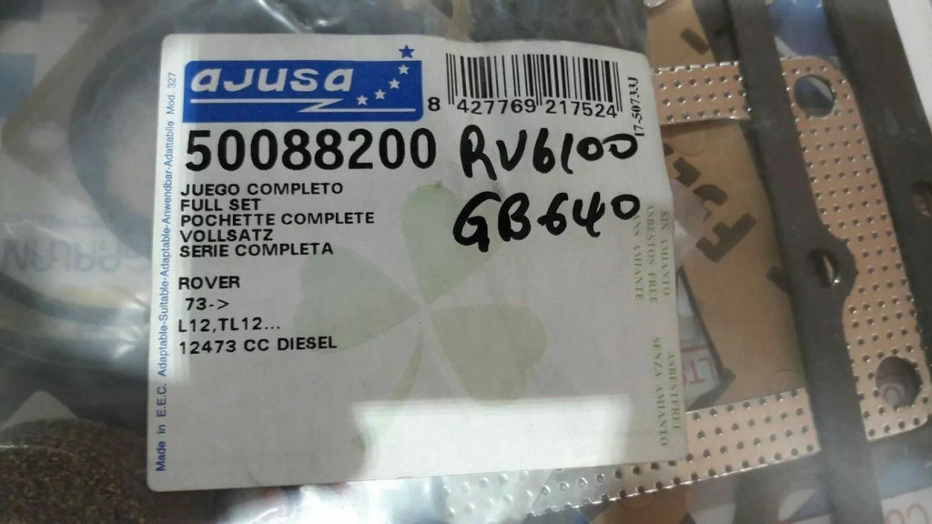 Full Set Gaskets kit fits Leyland Marathond Roadtrain L12 TL12 engine 12473cc 50088200 View Rear