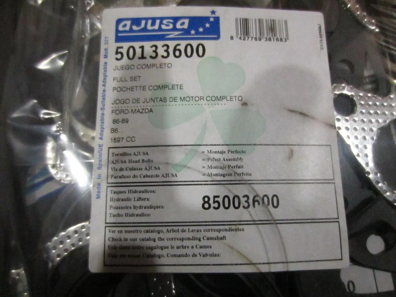 Full Set Gaskets kit fits Mazda 323 BF BW B6 Engine 1.6 GT 1598cc 50133600 View Rear