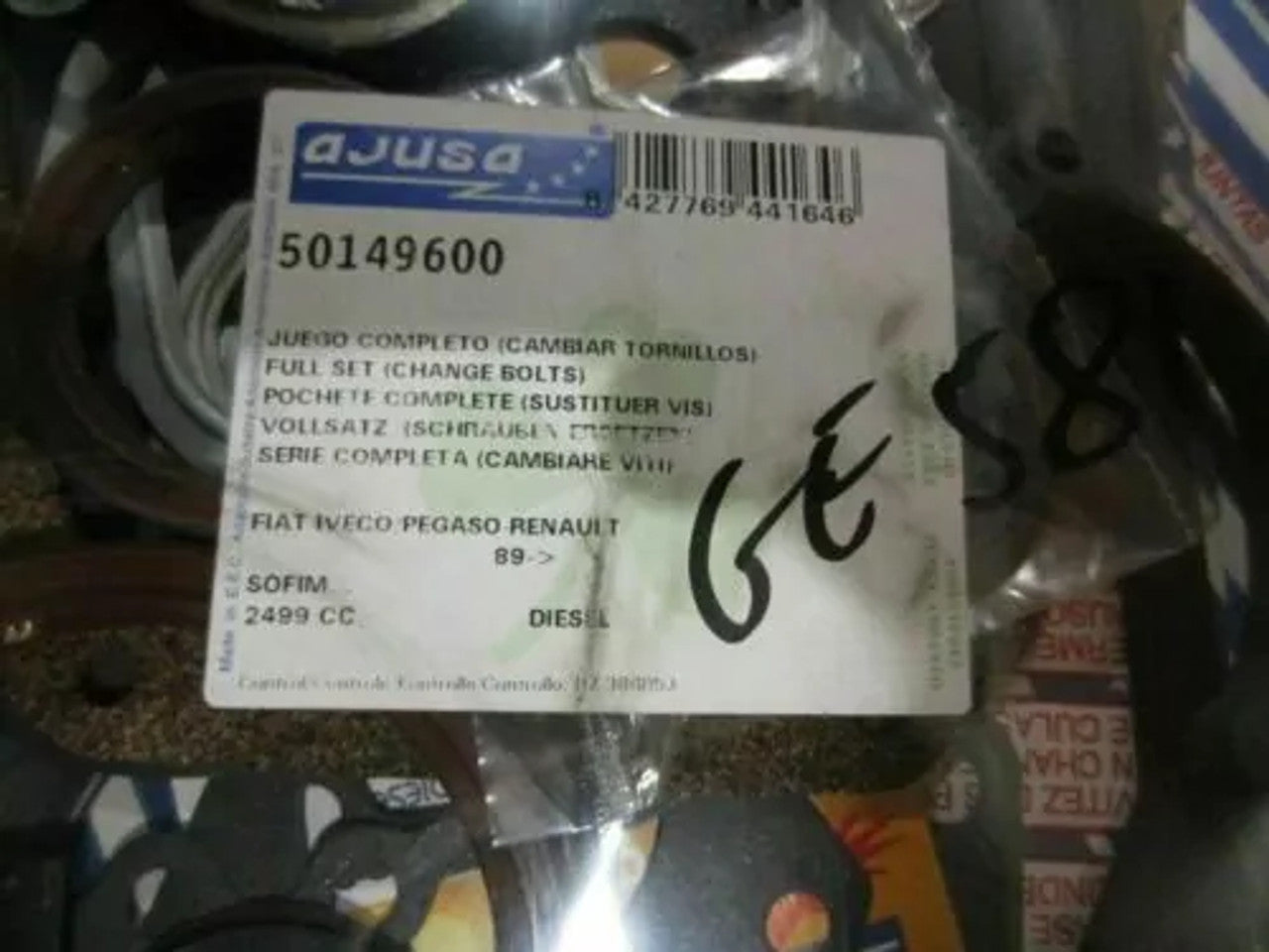 Full Set Gaskets kit fits Renault Trafic Master Bus Box S8U742 S8U750 S8U742 50149600 View Rear