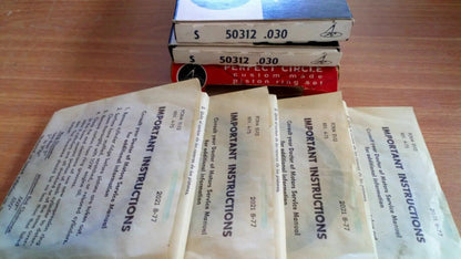 Piston Rings Set fits Ford 116E 122E 105E 109E engines +030 Oversize 50312/30 View Front