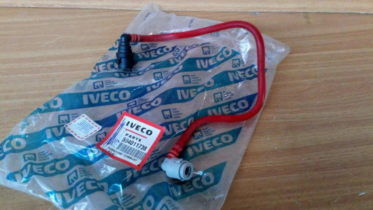 Fuel Pipe fits Iveco Daily 2.3 Diesel 504011738 Genuine View Front
