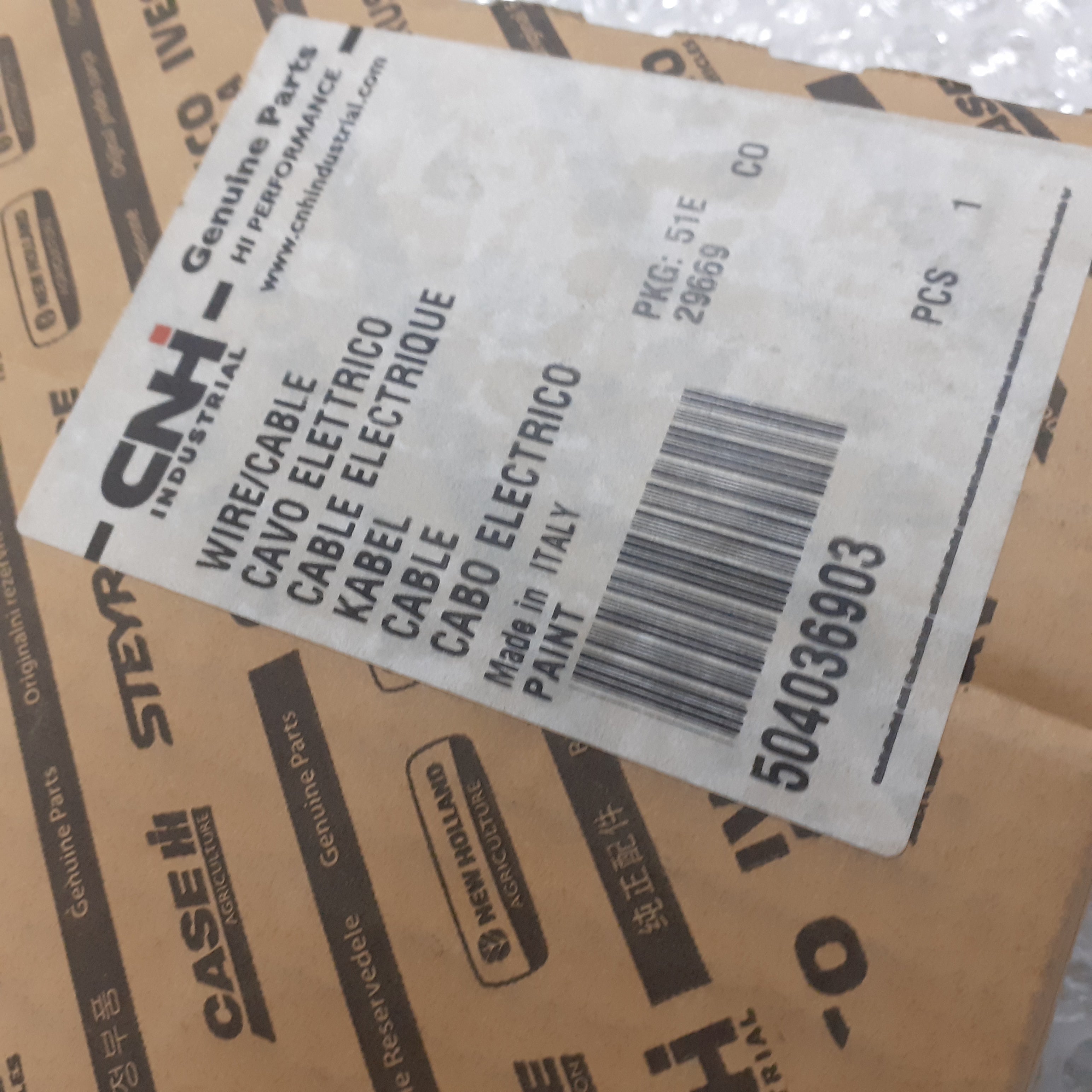 Door Wiring Harness Left fits Iveco Daily 504036903 Genuine View Box