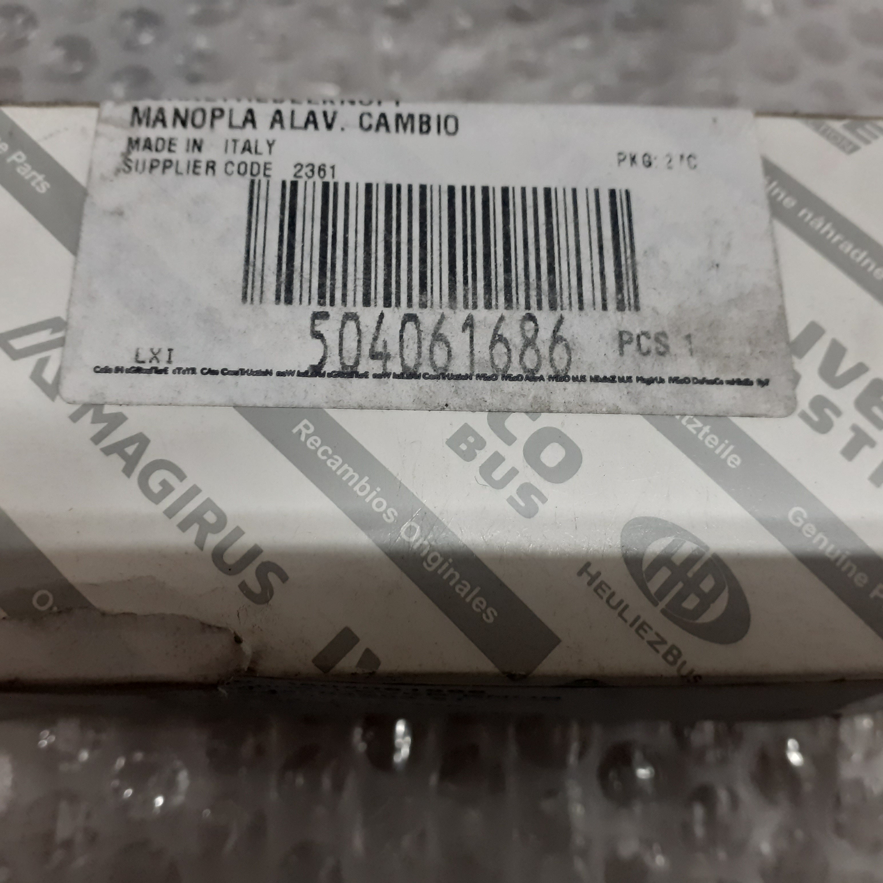 Gear Shift Knob fits Iveco Daily 504061686 Genuine View Box