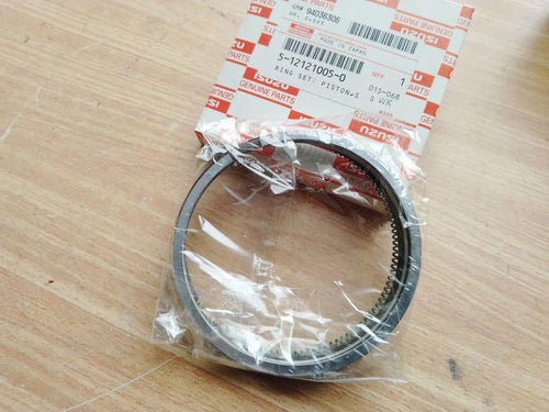 1 Cylinder Piston Rings Set fits Isuzu 102mm Bore 4BB1 4BD1 6BB1 6BD1 Genuine 5121210050 View Front