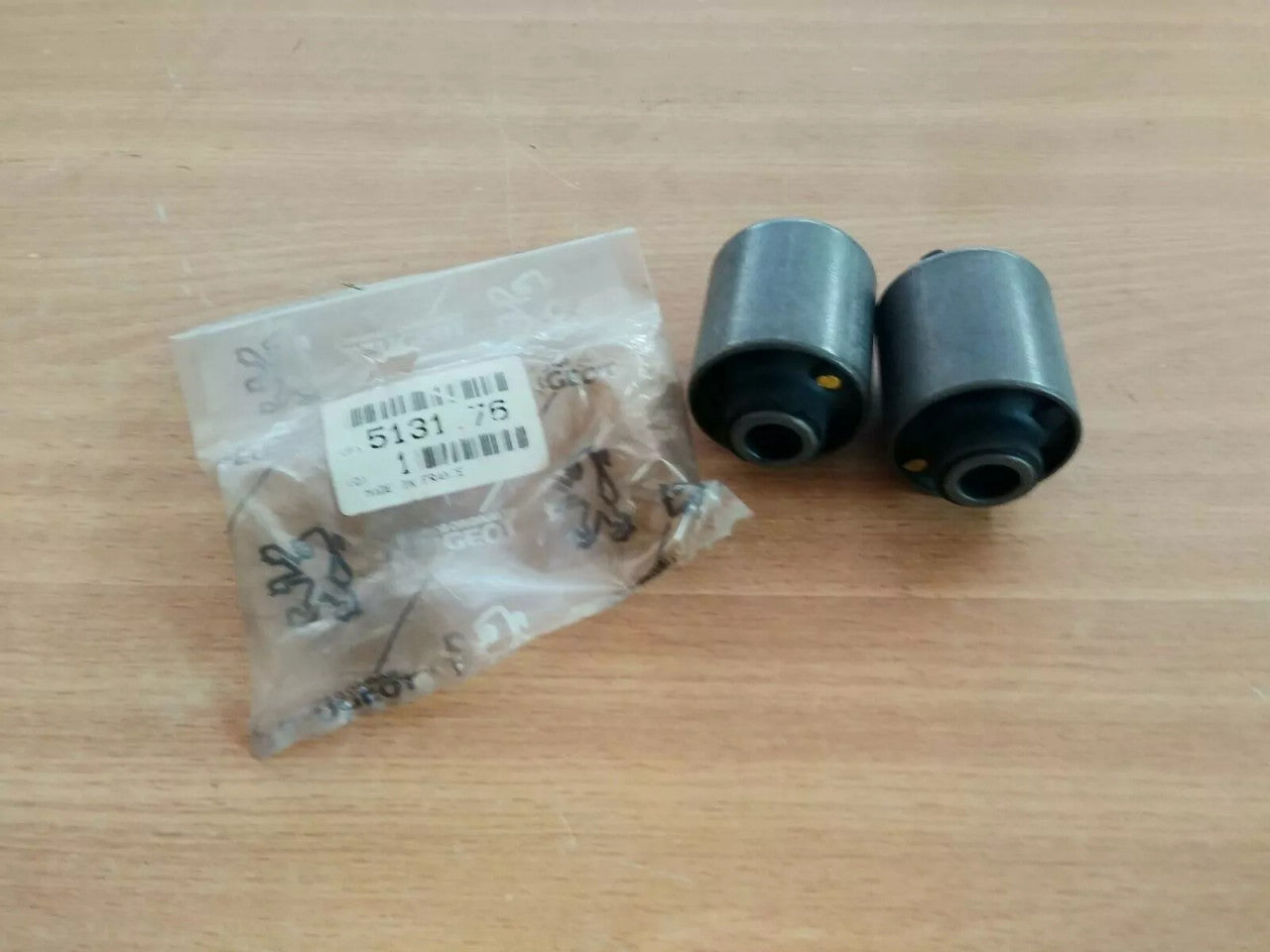 2x Rear Suspension Arm Front Bush fits Peugeot 605 607 513176 Genuine View Front