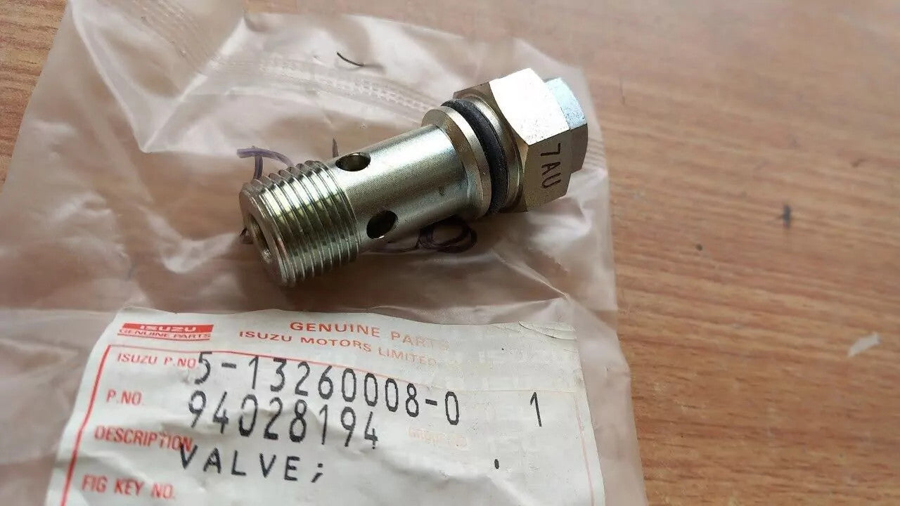 Oil Safety Valve fits Isuzu Pickup KBD Chevrolet LUV Komatsu 5132600080 Genuine View Front