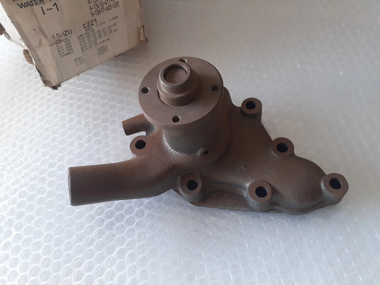 Water Pump fits Isuzu ELF150 ELF250 G201 C221 C240 Forklift 5136100381 I-1 View Front