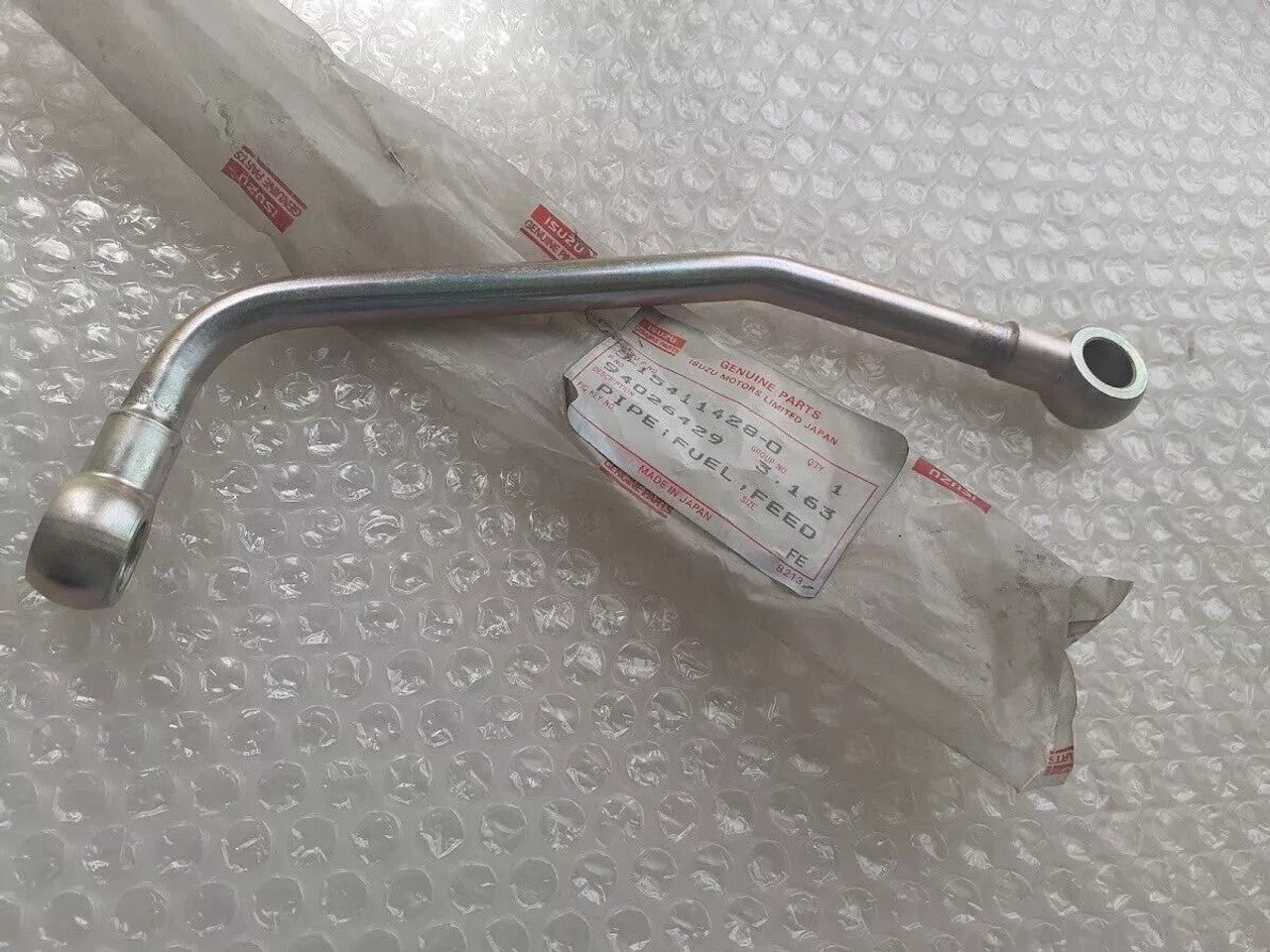Fuel Pipe fits Isuzu Pickup KBD Chevrolet LUV 5154114280 Genuine View Front