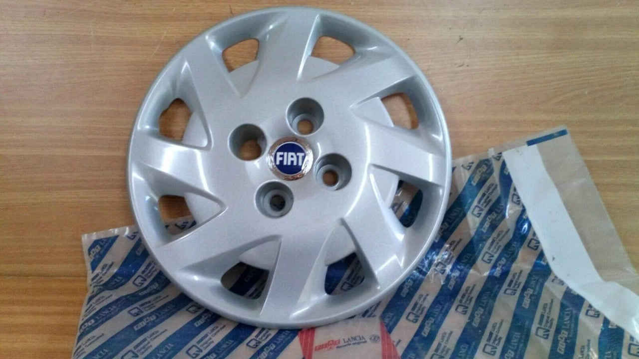Wheel Hub Cap fits Fiat Panda Punto 51722232 Genuine View Front