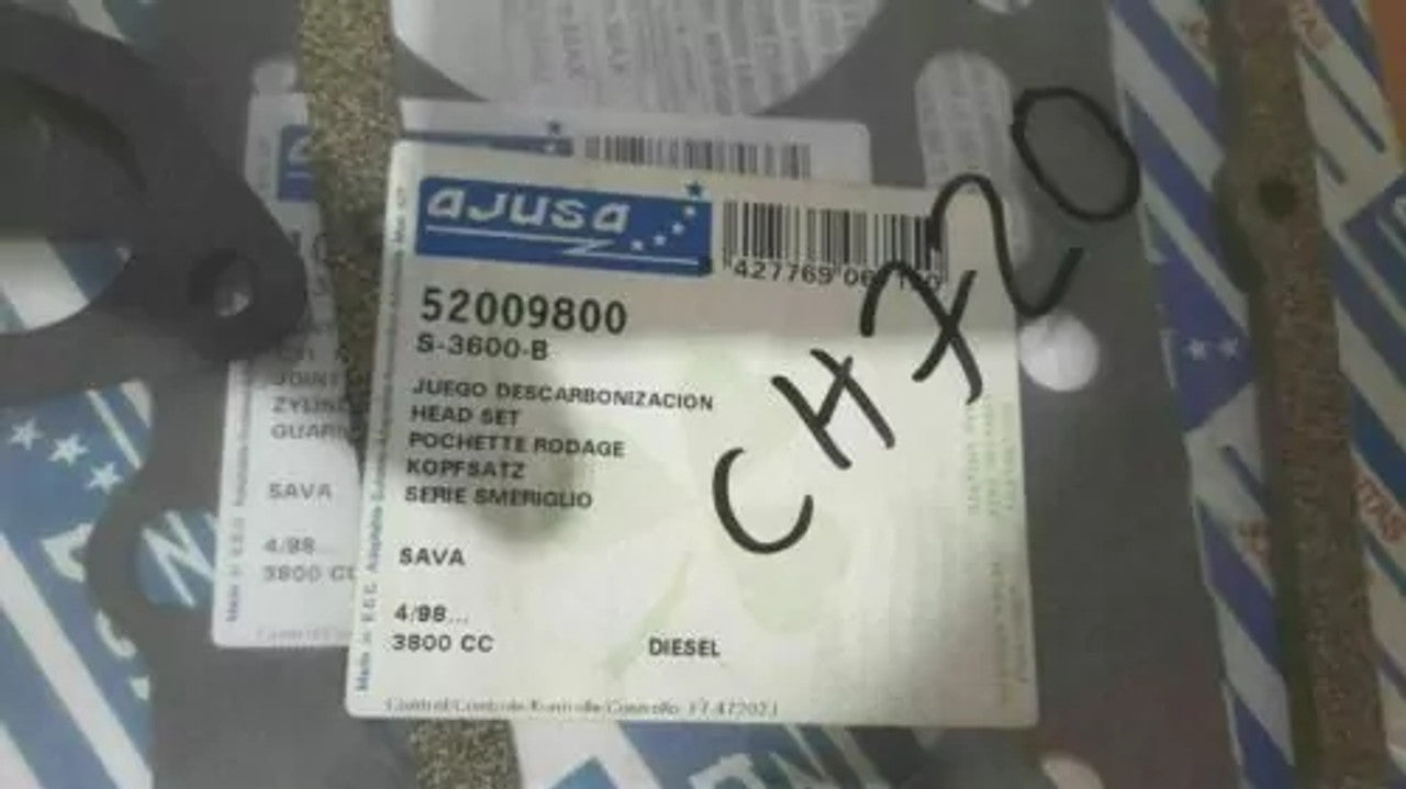 Head Set Gasket kit fits Leyland Panther Tractor 1973-1977 3.8 3800cc 52009800 View Rear