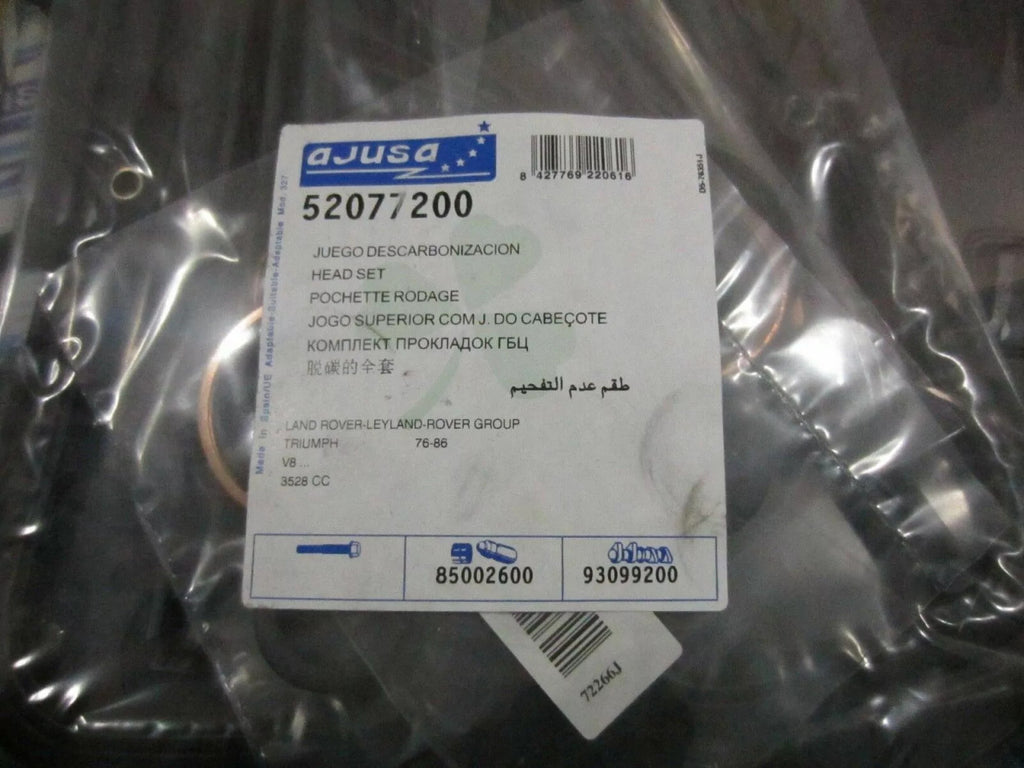 Head Set Gasket Kit fits Land Rover 88/109 90/110 Discovery 1 Range Rover 1 52077200 View Rear