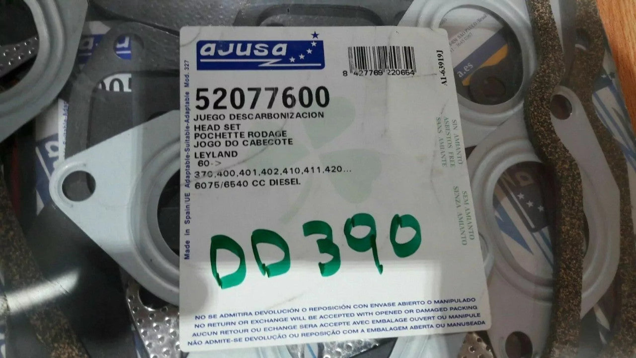 Head Set Gasket kit fits Leyland Chieftain Clydesdale Riever Comet 6540cc 52077600 View Rear