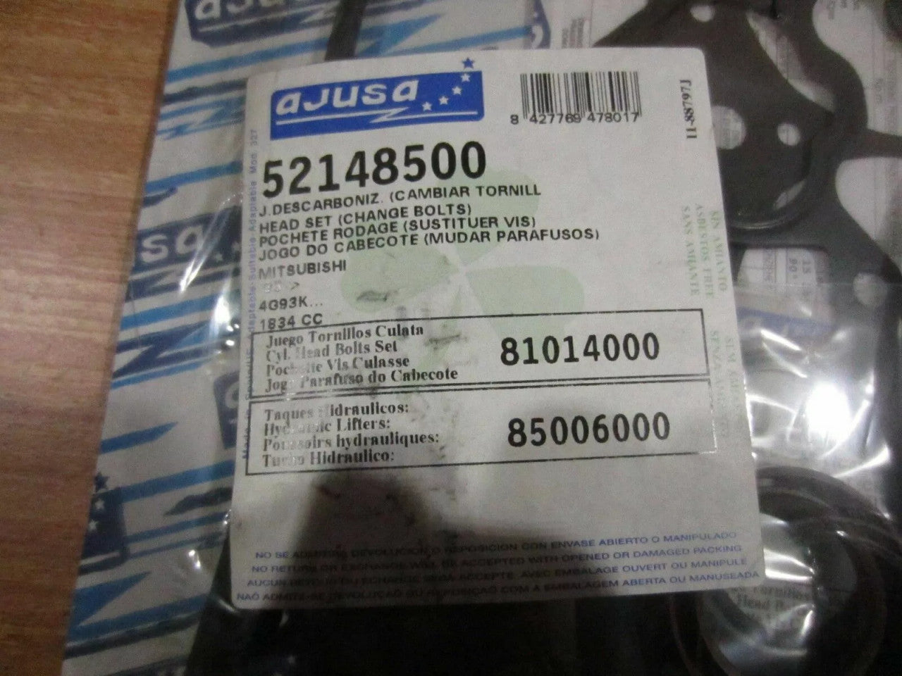 Head Set Gasket fits Mitsubishi Carisma DA2A Colt 4 CA5A Lancer C69A CB5A 4G93 52148500 View Right