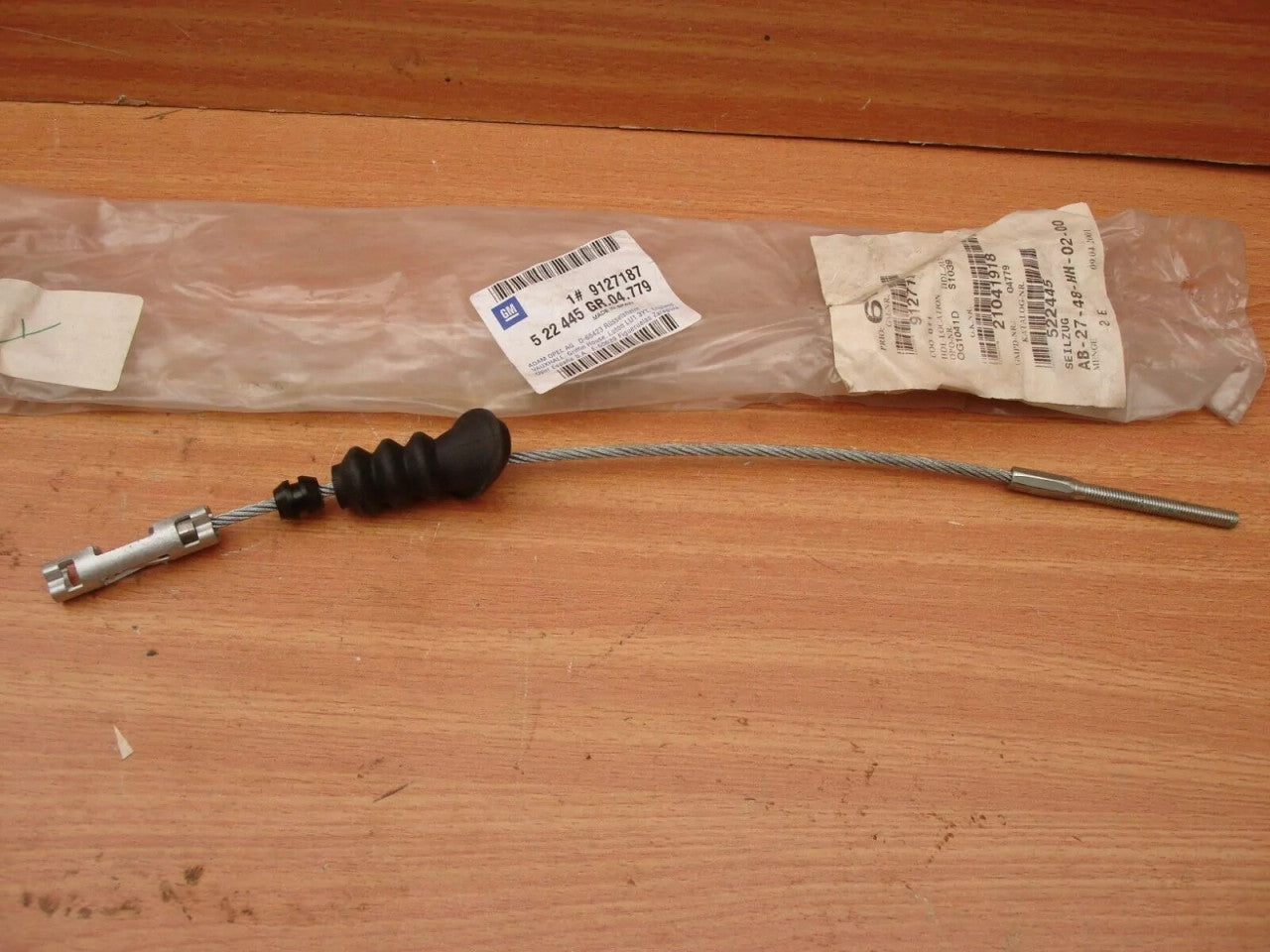 Hand Brake Cable Front fits Opel Vauxhall Corsa C 9127187 Genuine 522445 View Rear