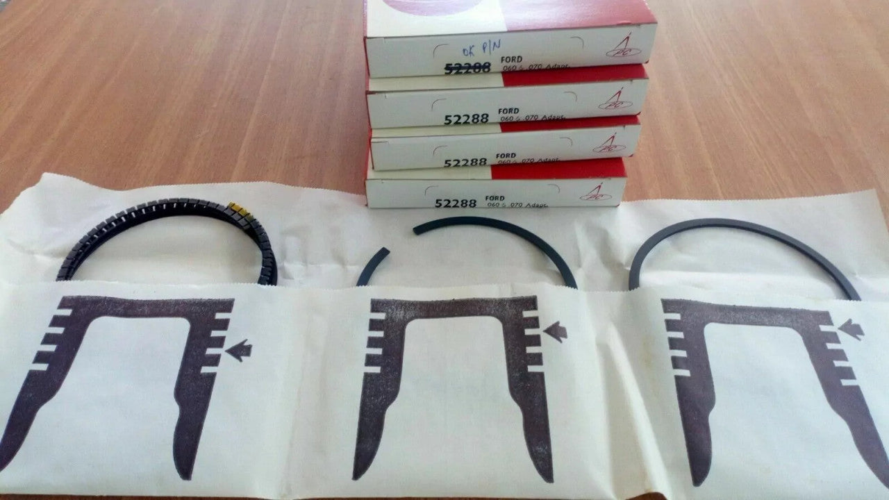 Piston Rings Set fits Ford Corsair Zephyr V4 101 122 2601E 2602E Oversize +060 52288/60 View Front