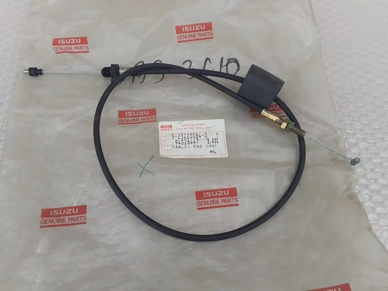 Accelerator Cable RHD fits Isuzu Pickup KBD 5232200840 Genuine View Front