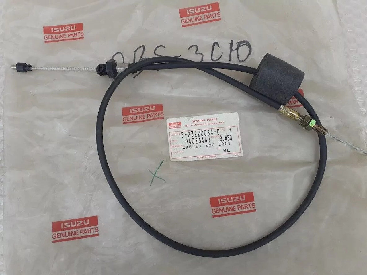 Accelerator Cable RHD fits Isuzu Pickup KBD 5232200840 Genuine View Rear