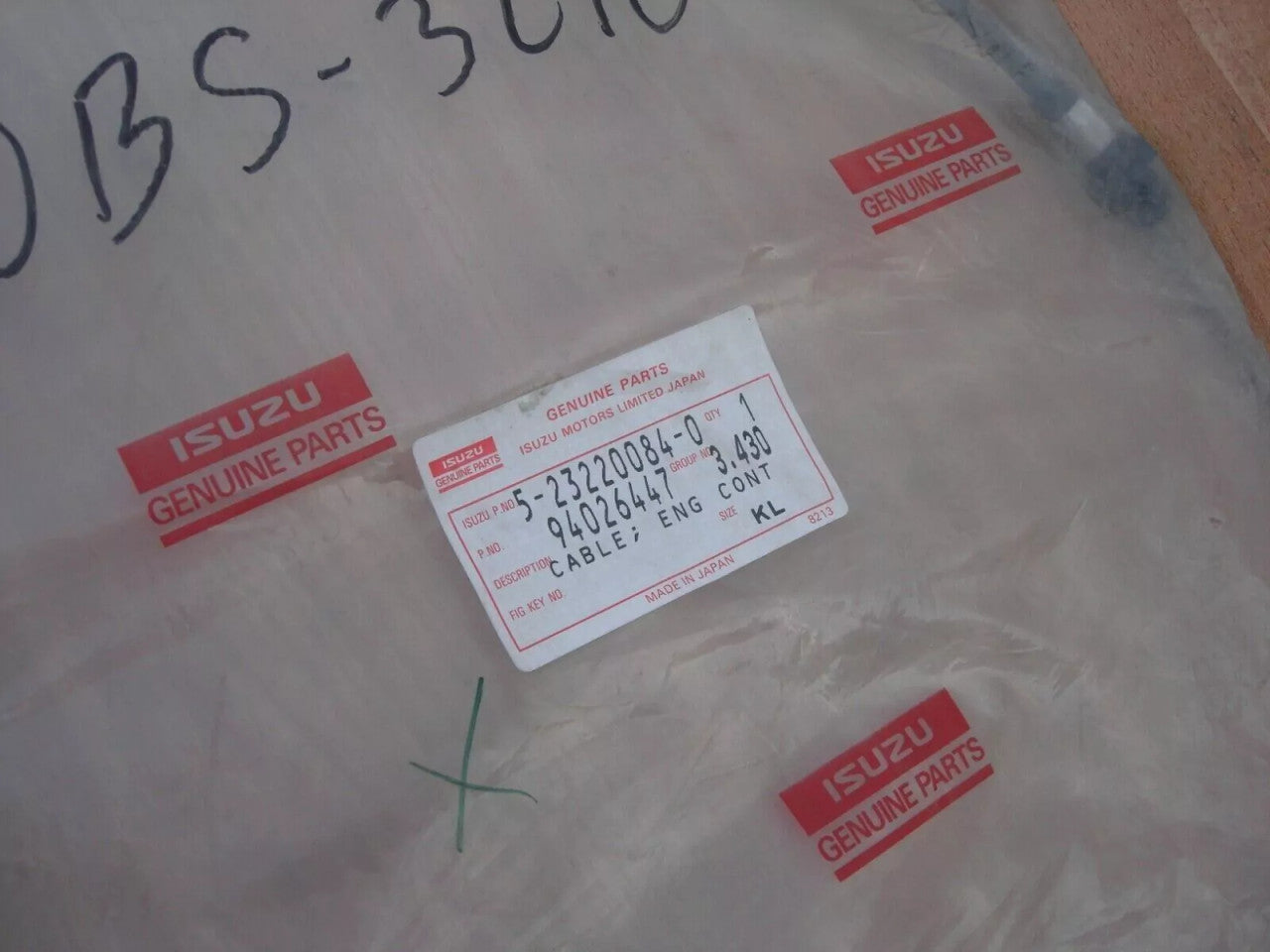 Accelerator Cable RHD fits Isuzu Pickup KBD 5232200840 Genuine View Left