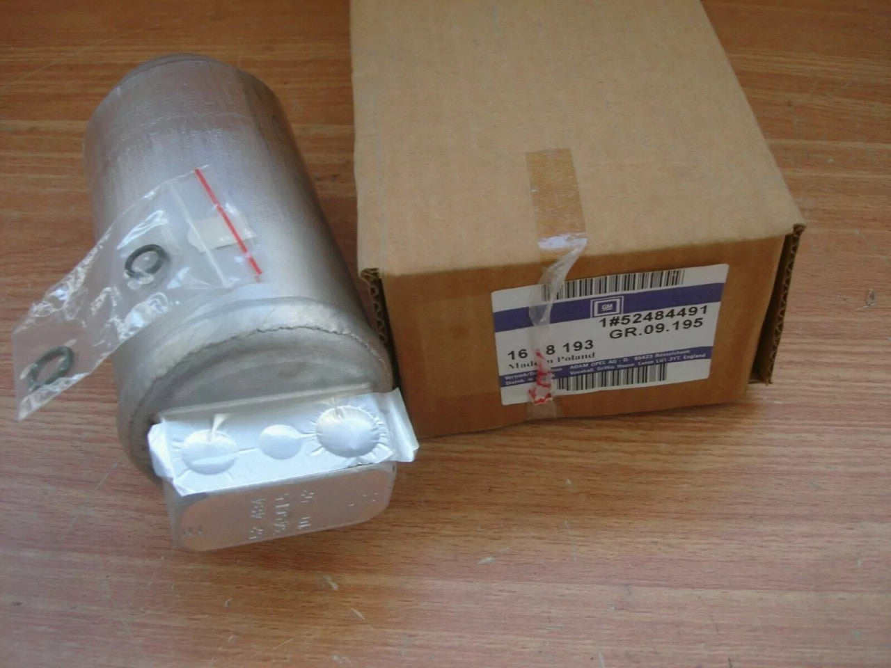 Air Condition Dryer Accumulator fits Opel Vauxhall Vectra B 52484491 Genuine View Front