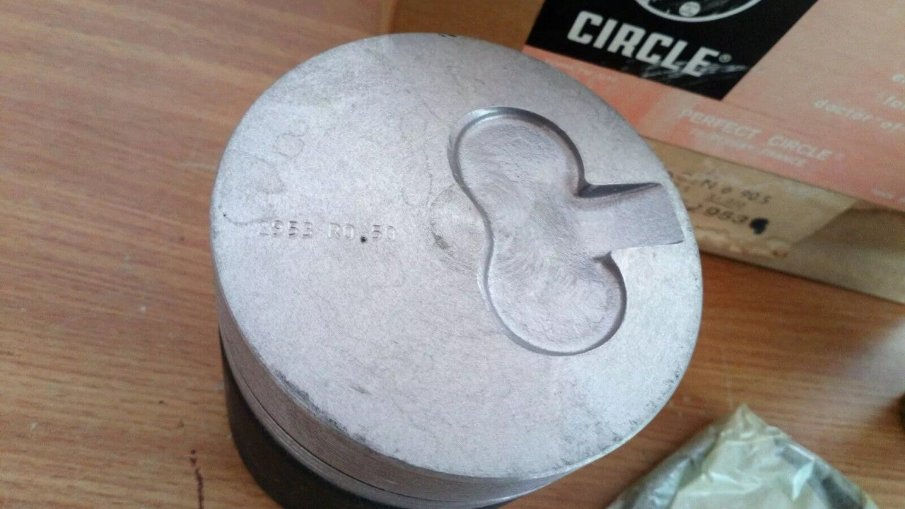 4x Pistons fits Citroen CX2200D C32 C35D M22-621 B22-615 2175cc 90.5mm Oversize 52953/50 View Rear