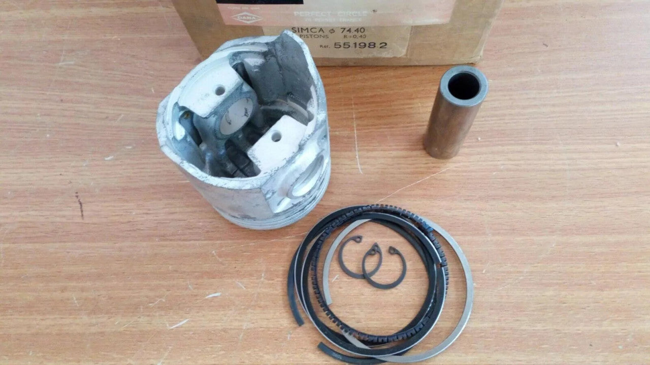 4x Pistons fits Simca 1301 345S/2L 2 1290cc 74.40mm Oversize 551982 View Right