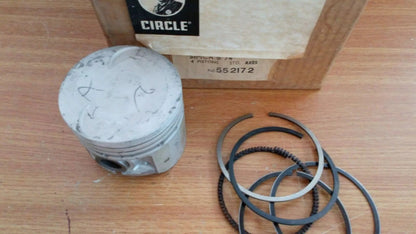 4x Pistons fits Talbot 7CV 1204cc 353 354 1100 Special 74mm STD 552172/STD View Rear