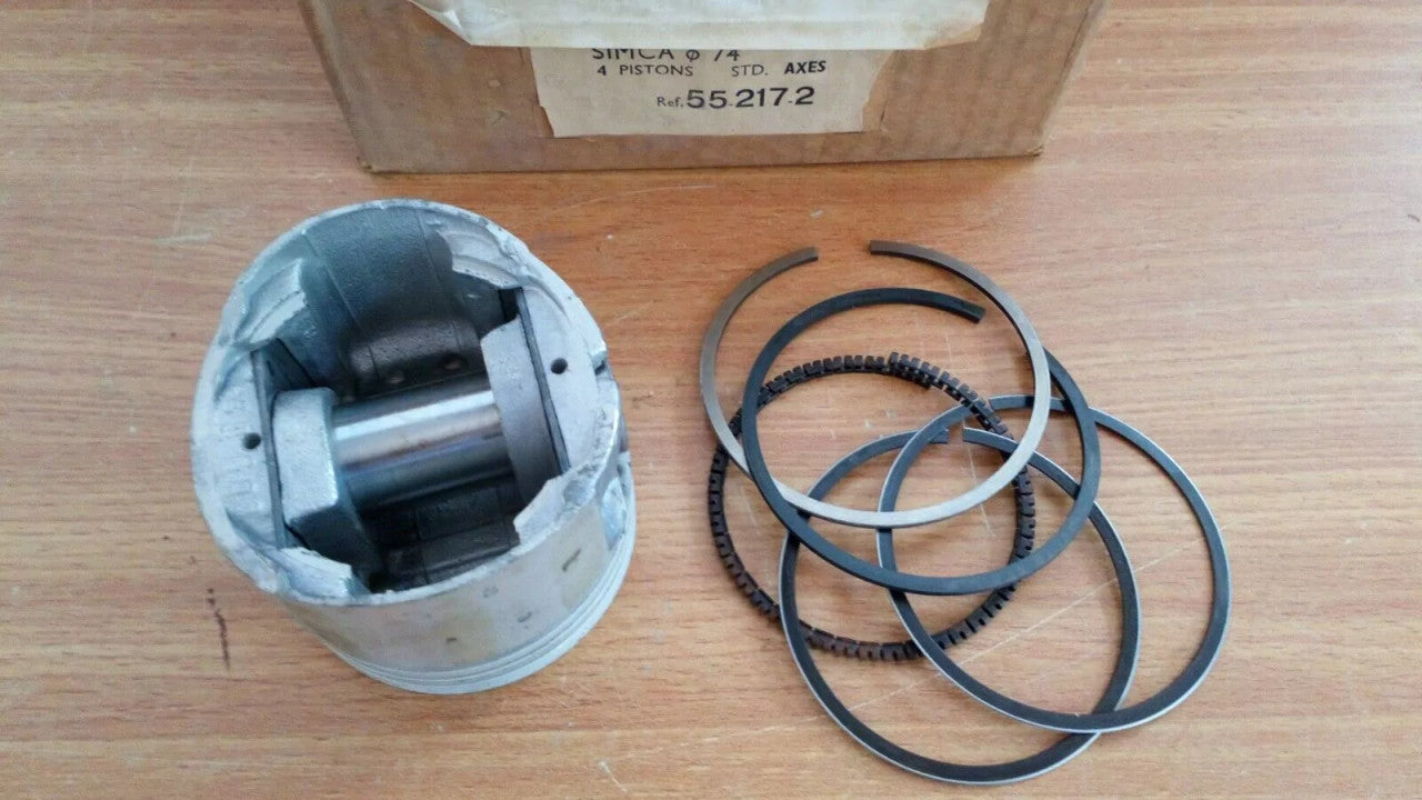 4x Pistons fits Talbot 7CV 1204cc 353 354 1100 Special 74mm STD 552172/STD View Right