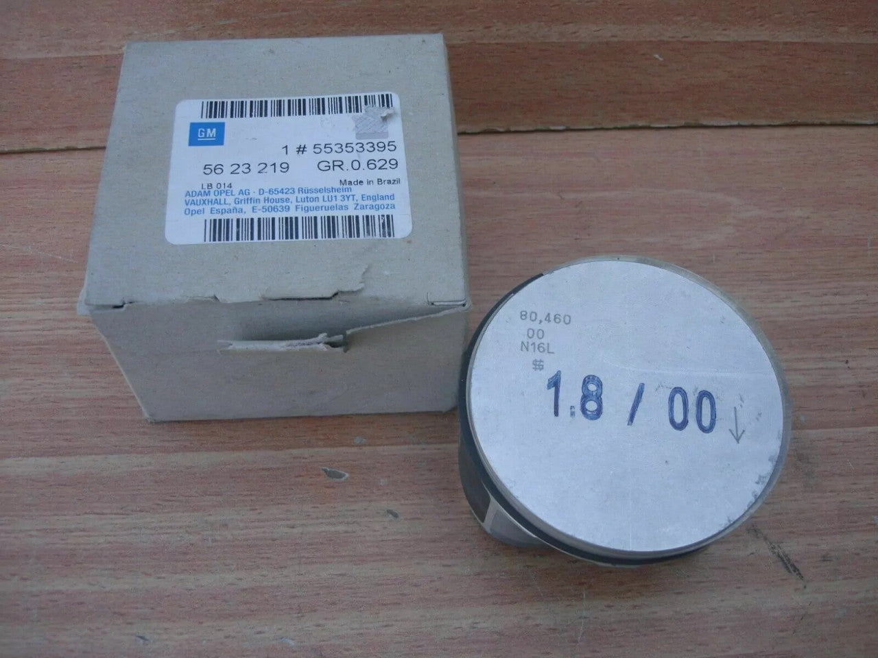 Piston fits Opel Vauxhall Z18XE 80.50mm Bore 55353395 Genuine View Front
