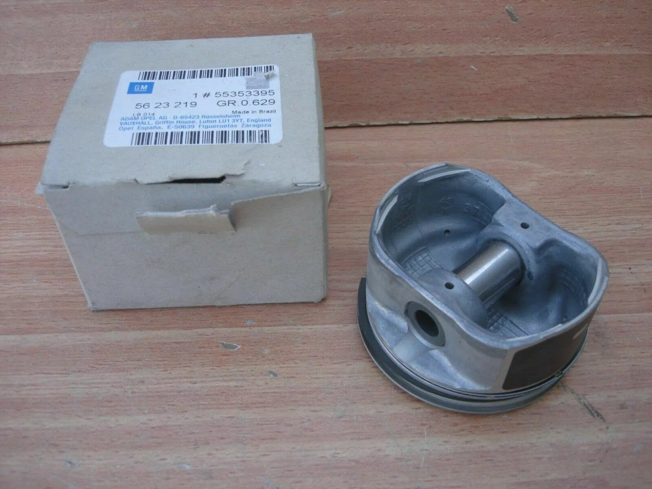 Piston fits Opel Vauxhall Z18XE 80.50mm Bore 55353395 Genuine View Rear