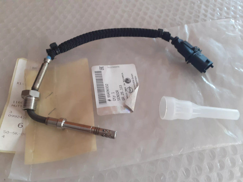 Exhaust Temperature Sensor fits Opel Vauxhall Astra J Insignia 55496932 Genuine View Front