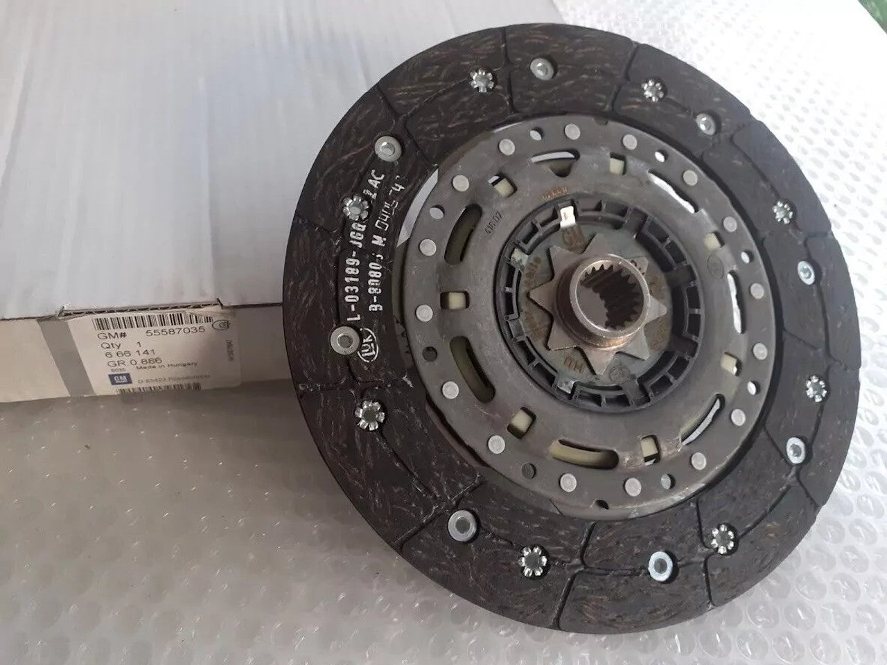 Clutch Disc fits Opel Vauxhall Astra J Meriva B 216mm 55587035 Genuine View Front