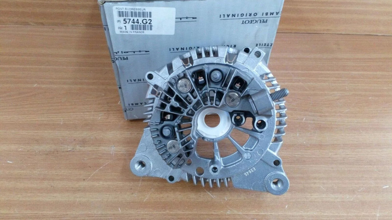 Alternator Rectifier fits Peugeot 307 Boxer 2 Citroen Relay Jumpy 577G2 Genuine 5744G2 View Front