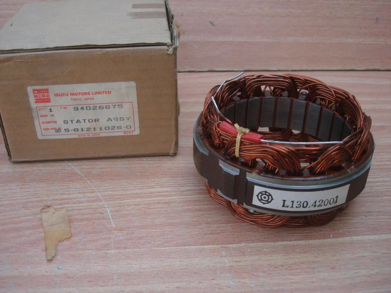 Alternator Generator Stator fits Isuzu Chevrolet C190 C240 5812110260 Genuine View Front