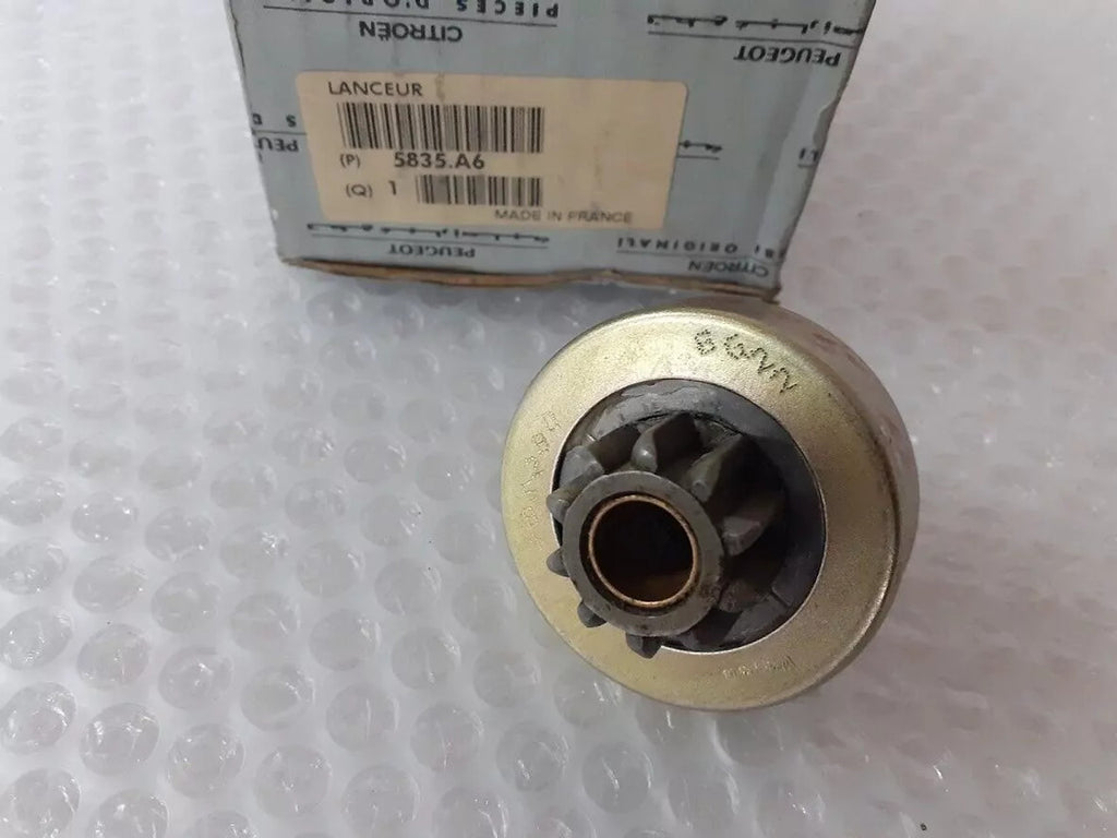 Starter Motor Drive Pinion fits Peugeot 106 205 307 309 405 406 Citroen AX BX C5 5835A6 View Rear