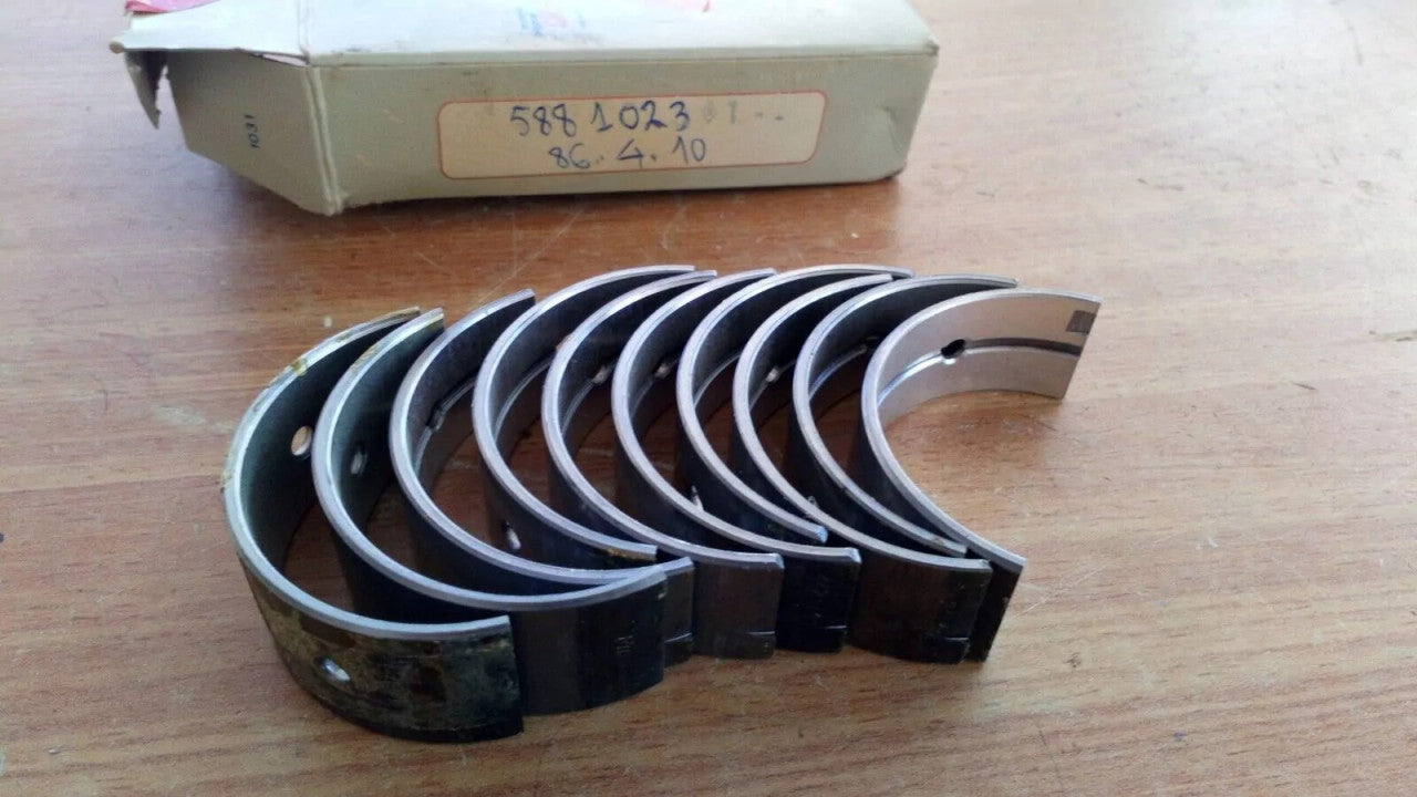 Crankshaft Main Bearing Set fits Fiat X1/9 +0.25mm Oversize 5881023 Genuine View Front