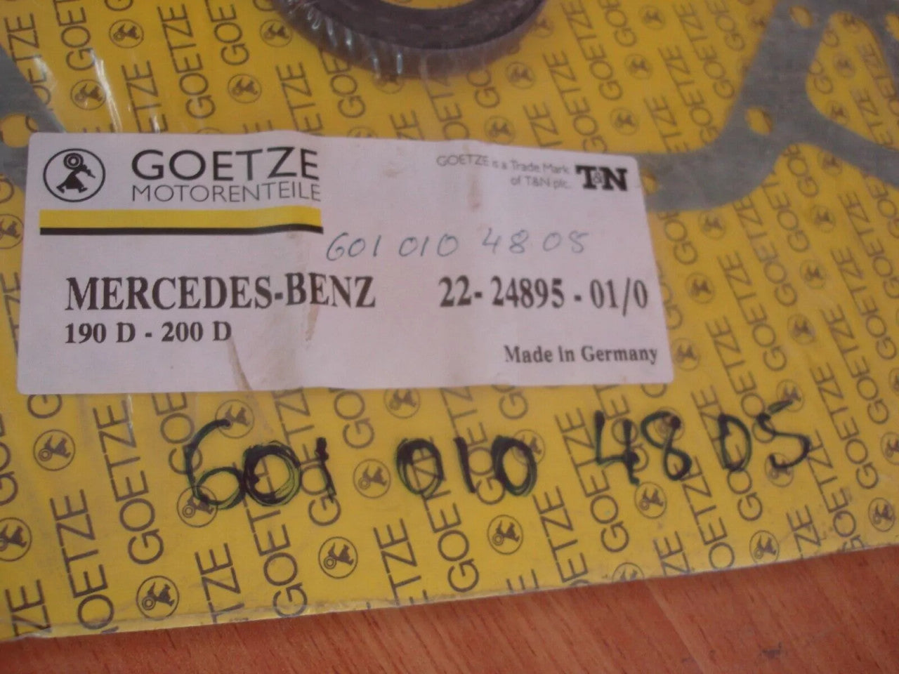 Crankcase Gaskets Set fits Mercedes Benz OM601 engine 6010104805 View Rear