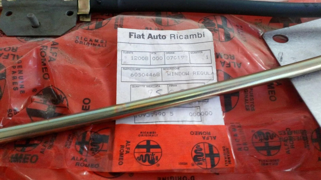 Window Regulator Rear Left fits Alfa Romeo 33 60504468 Genuine View Left