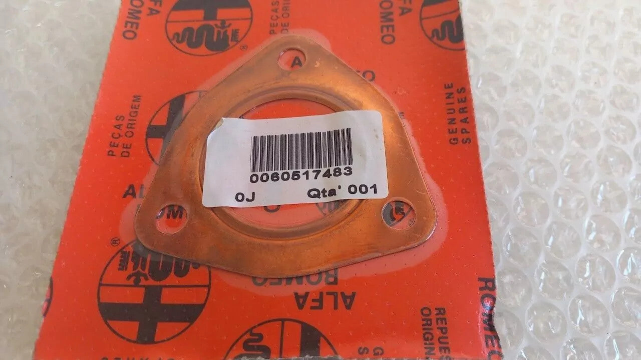 Exhaust Gasket Manifold to Catalyst fits Alfa Romeo 33 60517483 Genuine View Front